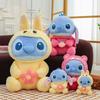 Animal Cartoon Lilo Short Fur Stuffed Toy Bedroom Decoration Doll Sleep