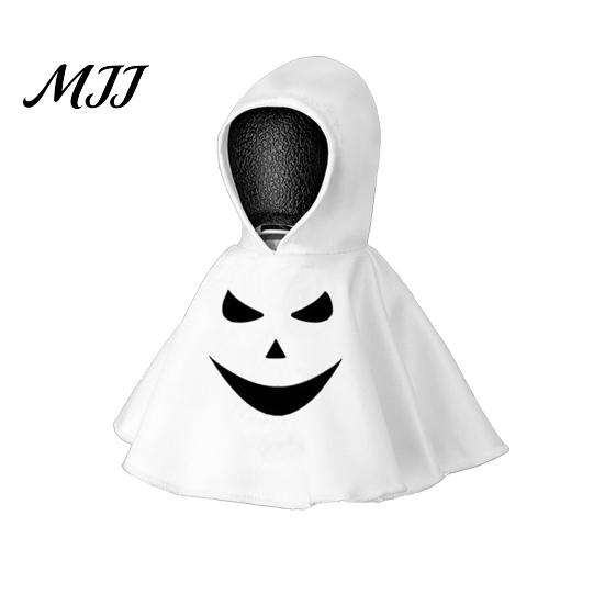 Lawn Goose Outfit 1/6Pcs Halloween Ghost Hoodie Outfits Car Gear Shift Cover Decoration Porch Garden Statue Clothing Auto Hooded Sweatshirt