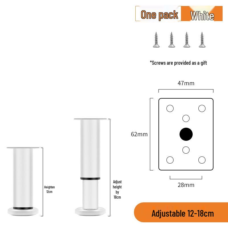 Регулируемые телескопические ножки для мебели: Шкаф, ТВ-тумба, Кровать и Ножки для поддержки дивана
