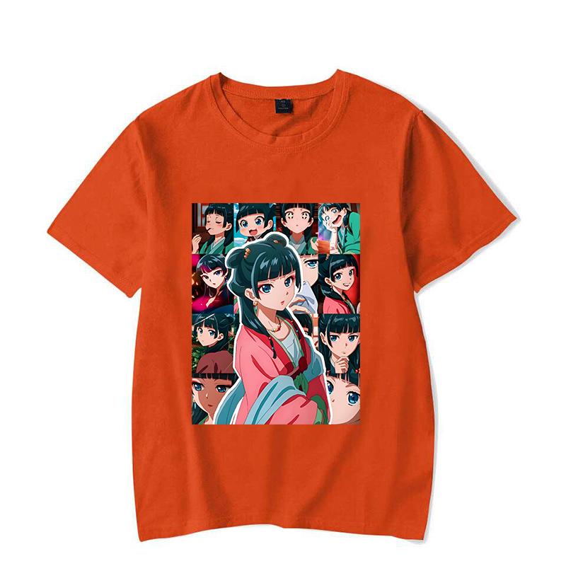 Unisex New The Apothecary Diaries Printed T-shirts Unisex WoUnisex Summer Casual Short Sleeved T-shirts Round Neck Tops Maomao T Shirt