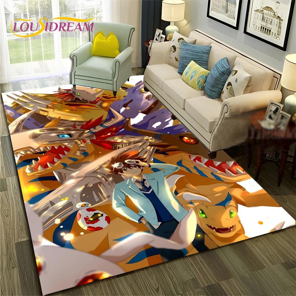 3D ковер с рисунком Digimon Adventure Monster для дома, гостиной, спальни, дивана, коврика, декор, детский коврик, нескользящий напольный коврик