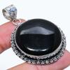 Black Onyx Gemstone Handmade 925 Sterling Silver Jewelry Pendant 2.05" SU-10681