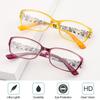Flowers Vintage Ultra Light Frame Anti-Blue Light Eyeglasses Eye Protection Reading Glasses