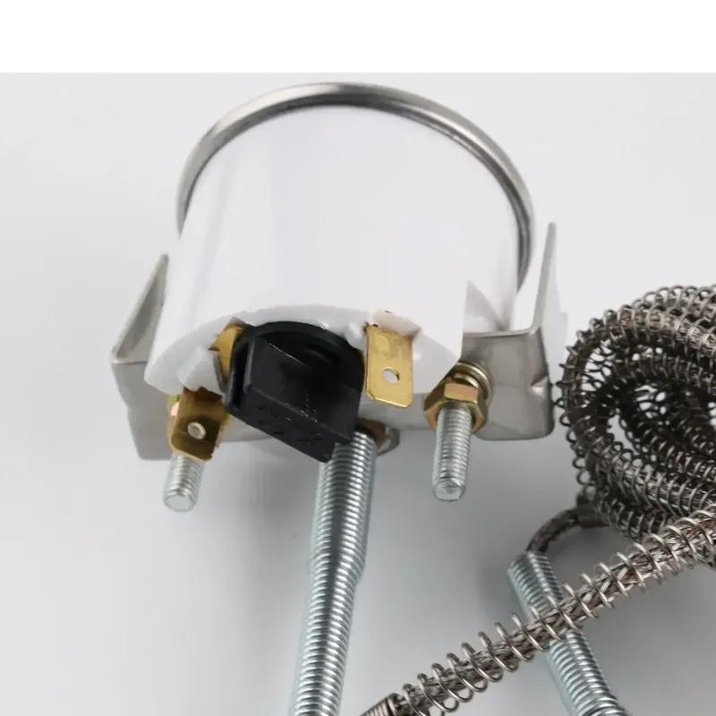 Mechanical Water Temperature Gauge (12V, 2"/52MM) - 40-120℃/100-250℉, Comes with NPT 1/2 Sensor