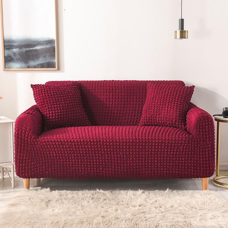 Luxury Four Seasons Seersucker Sofa Cover for Three-Seater