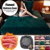 Warm Plush Elastic Fitted Sheet Mattress Cover Winter Bedspread 90/150/180cm King Size Solid Flannel Double Bed Bed Sheet (no Pillowcases)