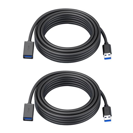 Долговечный удлинительный кабель USB 1 м/2 м, портативный медный сердечник, передача файлов