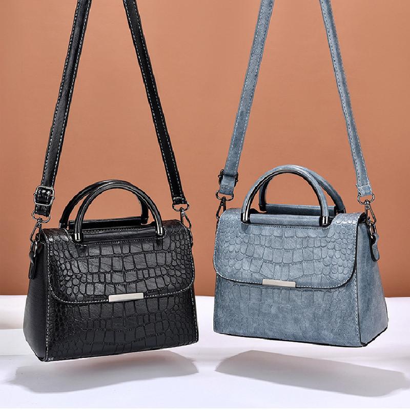 2023 New Personality Stone Texture Shoulder Bag Fashion Retro Large Capacity Handbag