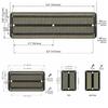 Gold-plated Solder PCB Prototype Board Five-hole Prototype Breadboard  Welding Practice
