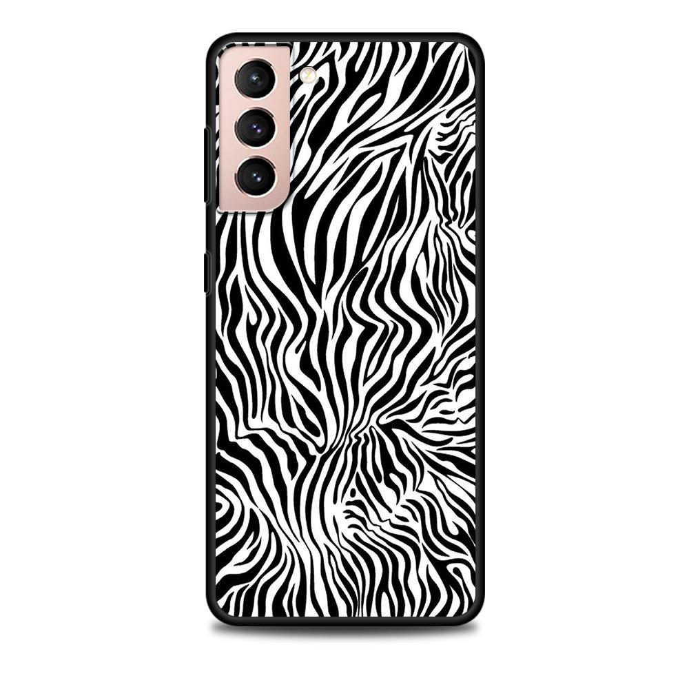 Чехол с принтом зебры для Samsung Galaxy S22 Ultra, чехол для телефона S21 S20 FE S10 S9 S8 Plus S10e S7 Edge, черный мягкий силиконовый чехол