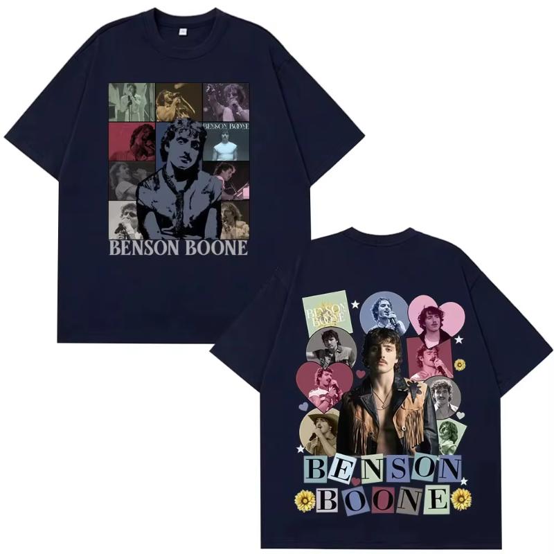 Benson Boone American Heart Tour Vintage Graphic Tshirt Unisex Women Hiphop T Shirt Summer Casual High Quality Tshirt