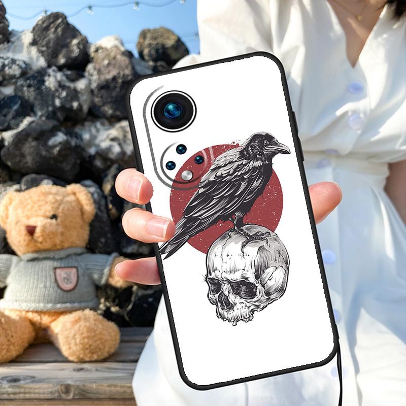 Crow Raven Dark Skull Case For Honor X8a X9a X6a X7a X6 X7 X8 X9 X9b X8b Honor 70 50 90 Lite Magic 5 6 Pro Cover