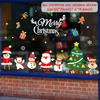 2-Piece Merry Christmas Window Sticker Ornaments Set, Xmas Navidad Natal Decor for Home, Cristmas Gifts for New Year 2026 2027
