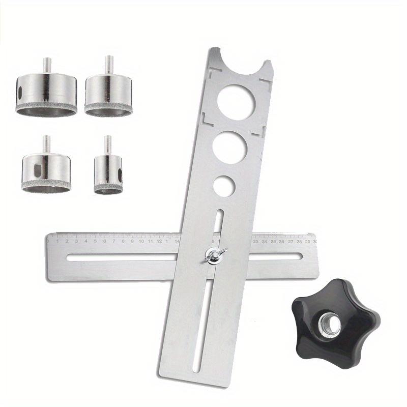 Adjustable Tile Locator To Wall Marking Position Ruler Ceramic Hole Cutter Tile Drill Marble Opener Construction Tool