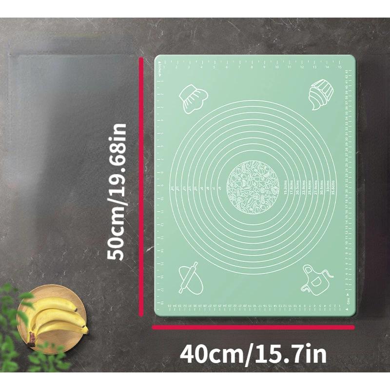 Silicone Baking Mat Pizza Dough Maker Pastry Kitchen Gadgets Cooking Tools Utensils Bakeware Kneading Accessories Lot