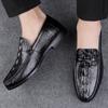 Warm Winter Casual Mens Loafers Genuine Leather Male Shoes Lightweight Men's Boat Shoes Handmade Soft Slip-On Driving Shoes