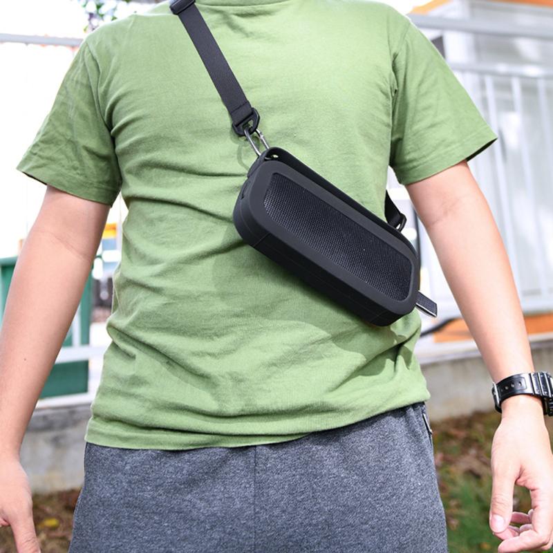 Силиконовый чехол, портативный аудио чехол с плечевым ремнем, совместимый с Bose Soundlink Flex