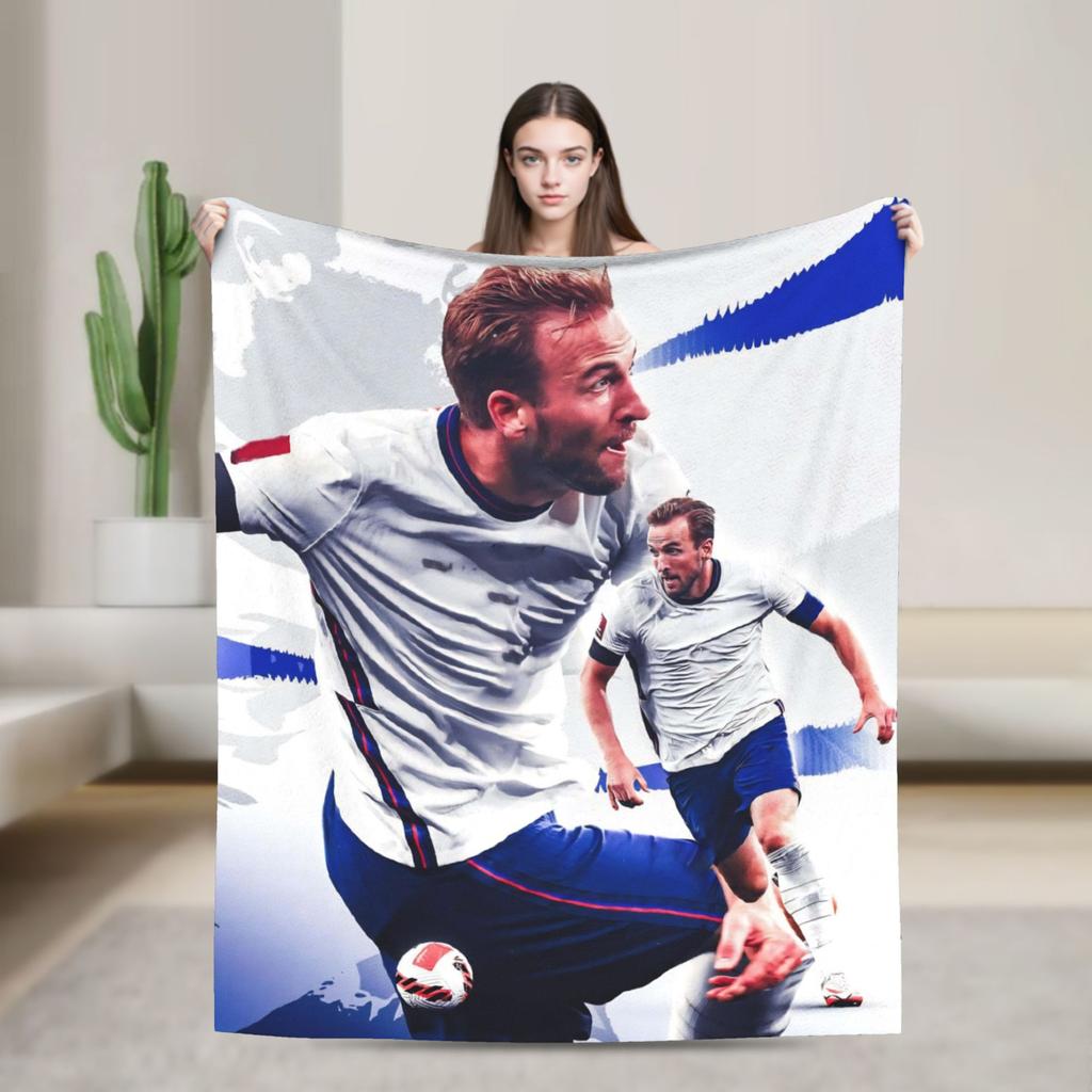 Kanes Football Soccer Fleece Blanket Funny Throw Blankets for Home cm Plush Thin Quilt