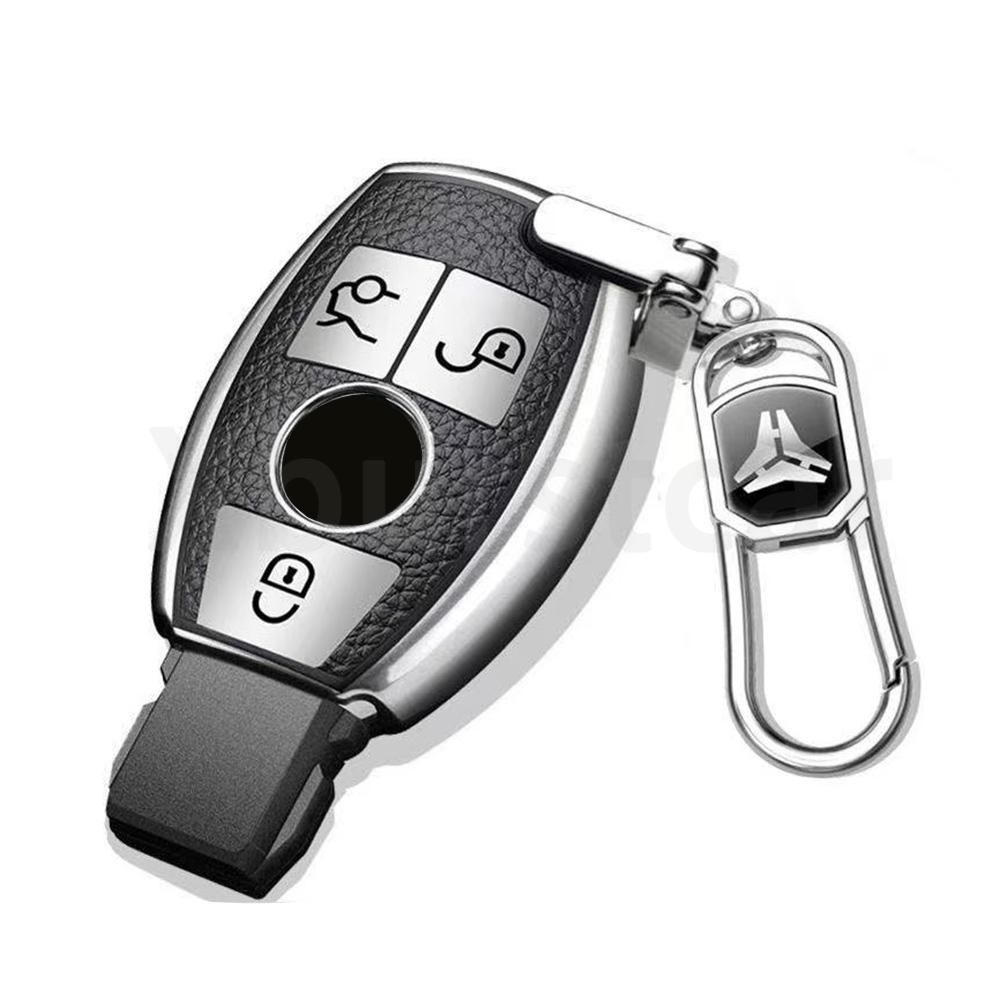 Кожаный ТПУ чехол-брелок для ключа автомобиля для Mercedes Benz A B C E Class GLS GLA GLK GLC CLS CLA AMG W204 W205 W212 W463 W176