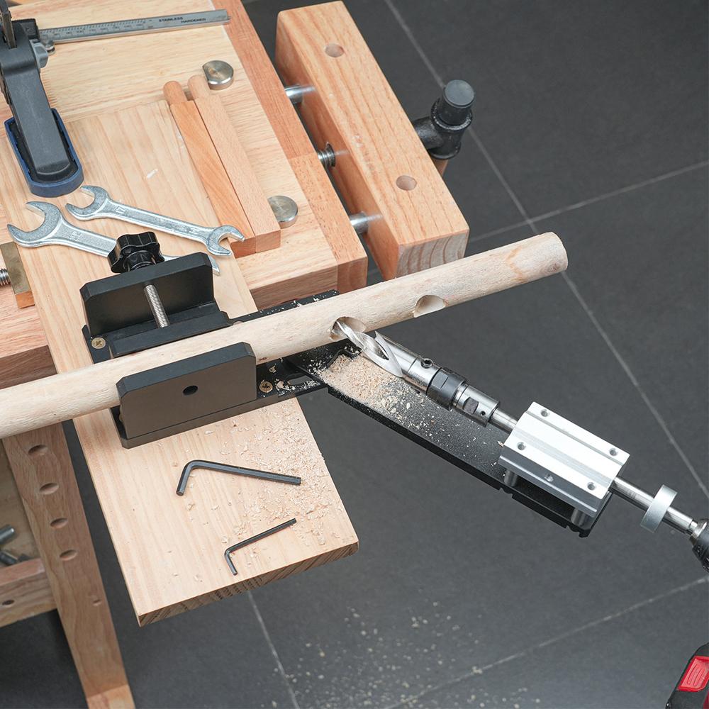 Деревообрабатывающий плащ стойка дырокол многоугольный регулируемый круглый стержень дырокол электрическая дрель