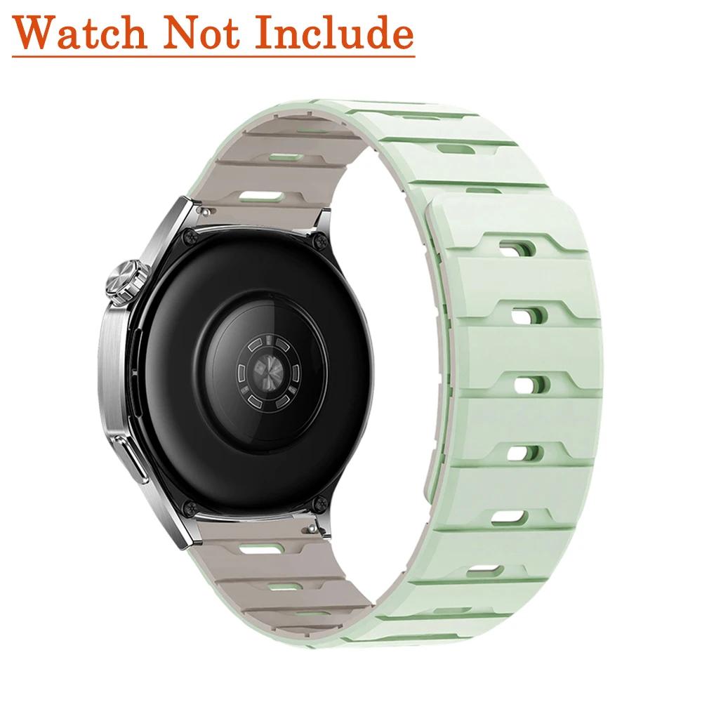 18мм 20мм 22мм Силиконовый ремешок для Huawei Watch GT6 GT5 6Pro GT4 46мм Магнитный ремешок для Samsung Galaxy Watch 7 6 5 4 Classic 5Pro