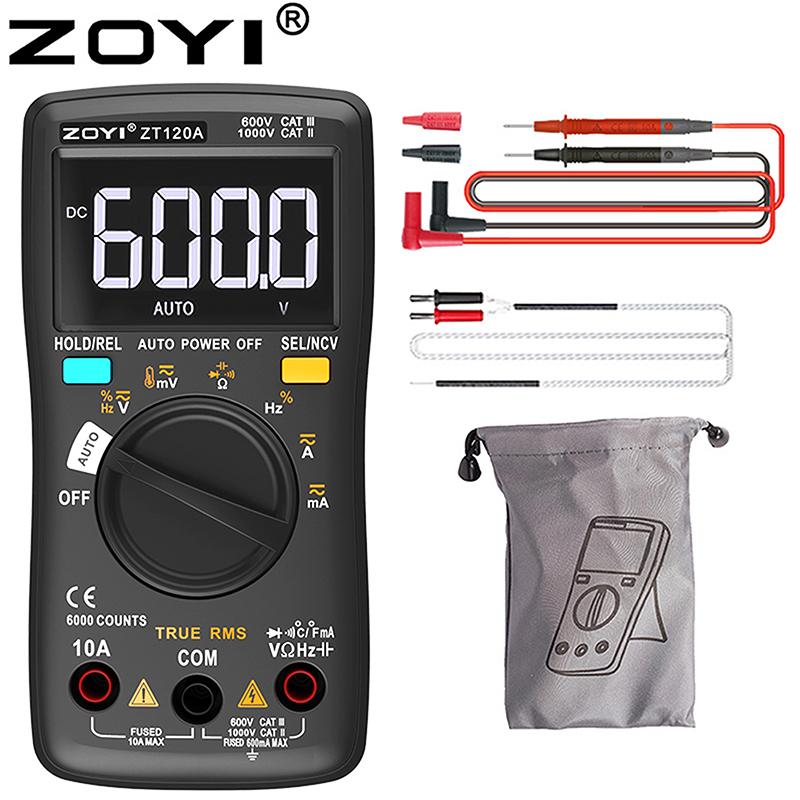 ZOYI -102A High-Precision Fully-Auto Pocket Digital Smart Multimeter with Anti-Burn Protection - Professional Electrician's Tool