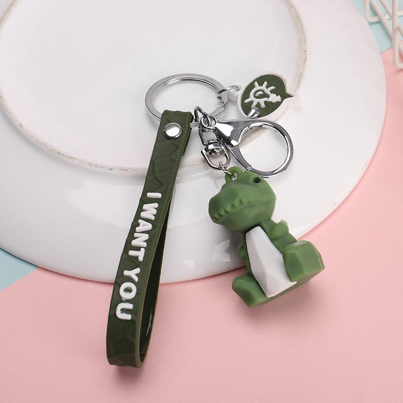 Очаровательные геометрические мультяшные силиконовые брелоки, милые животные, аксессуары для сумки