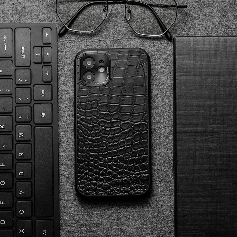 Genuine Leather Crocodile Phone Case IPhone 14 Pro Max 13 12 Shockproof High-end Protective Cover