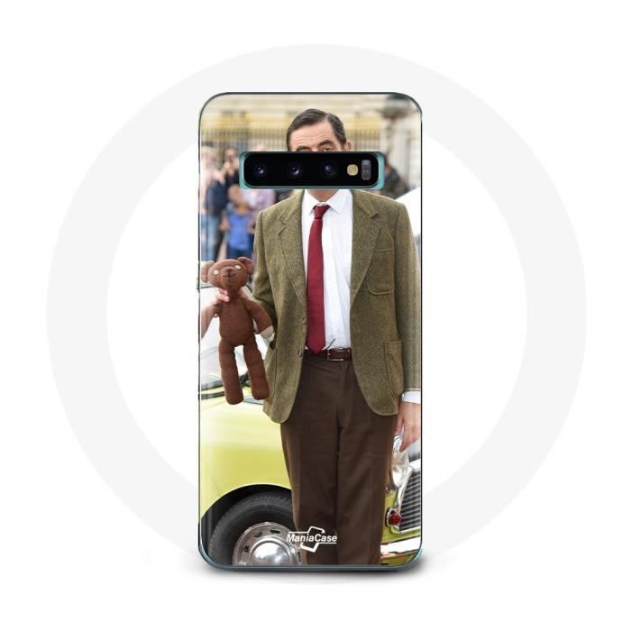 Coque - Maniacase - Samsung Galaxy S10 Plus - Noir - Souple - Mr Bean