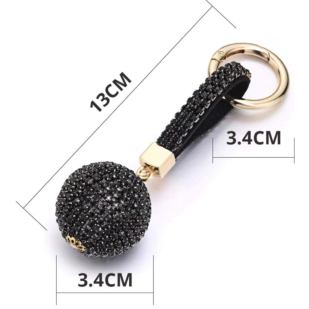 MoreChioce брелок с сверкающим хрустальным шаром сверкающий горный хрусталь брелок подвеска блестящий шарм брелок для сумки, автомобильный брелок, цвет AB