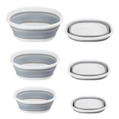 Дизайн Многоцелевая складная миска для мытья посуды Складной таз Инструмент для пикника для уборки Складная раковина