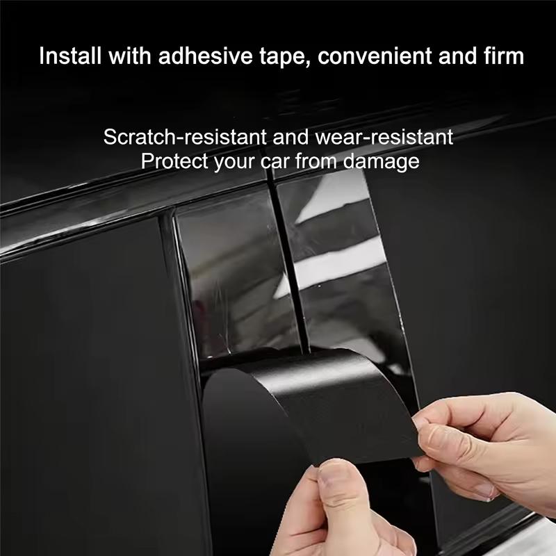 6 шт. Для Honda Civic Sedan 2001-2005 2002 2003 Накладки на оконные молдинги Центральная пленка Стойки B C Столбики Наклейка Автоаксессуары