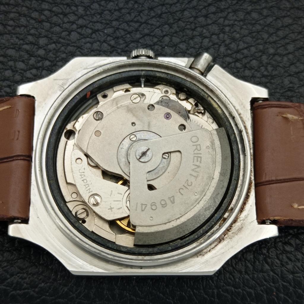 АВТОМАТИЧЕСКИЕ 46941 ВИНТАЖНЫЕ ORIENT CRYSTAL ЯПОНИЯ МУЖСКИЕ ОРИГИНАЛЬНЫЕ ЧАСЫ С ЦИФЕРБЛАТОМ a704957-1