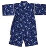 И японский летний комплект Jinbei для малышей, идеально подходящий для вечера с фейерверками, и Темно-синий летний комплект с короткими рукавами Flowing Water Dragonfly для мальчиков и девочек