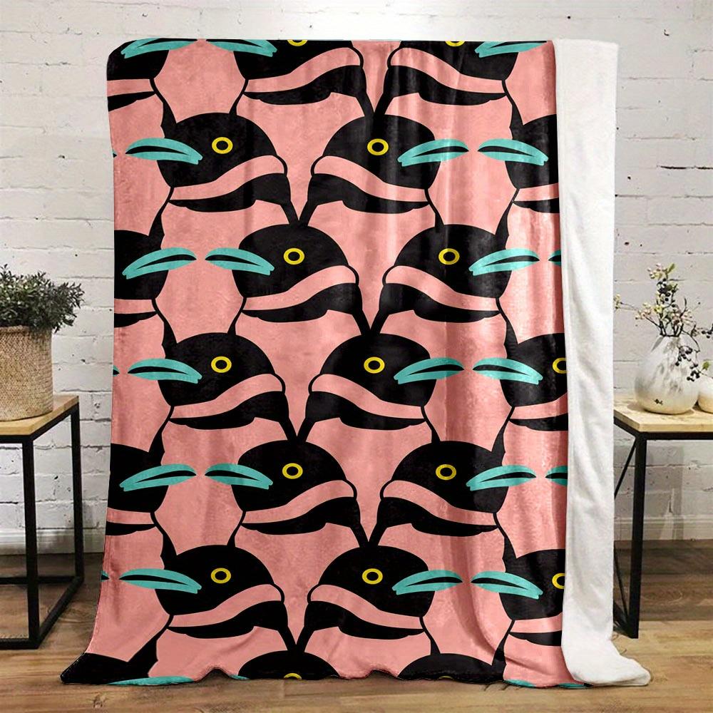 Soft and Fluffy Penguin Print Blanket: Perfect for All Seasons
