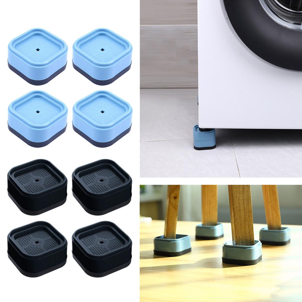 Набор из 4 подставок для стиральной машины, регулируемые по высоте, штабелируемые, мебельные подъемники для стола, дивана, стула, для использования в общежитии