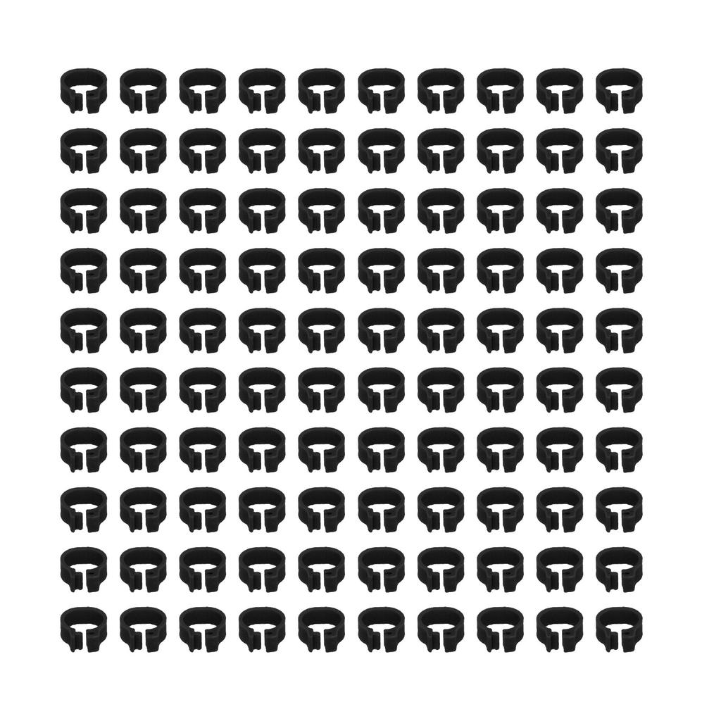 100 шт. 8 мм Идентификационные кольца для ног голубей Птицеводческие ножные браслеты Без надписей Принадлежности для голубей