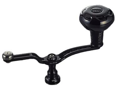 LIVRE 11813 UNION 52-58 Катушка Серии B с Рукояткой EP41B для Леворукой Катушки Daiwa DS, Полностью Черная, UN52-58KB41DL