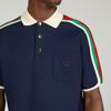 Gucci Мужская футболка-поло SS23 Темно-синяя 742382-XJFGI-4433