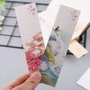 30pcs Chinese Style Paper Bookmarks Painting Cards Beautiful Boxed Bookmark Commemorative Gifts