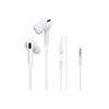 Wired With Can Make Clear Remote Volume Work from Compatible with Interface White Earphones, Earphones, 3.5mm Jack, Microphone, In-Ear Type, Calls,