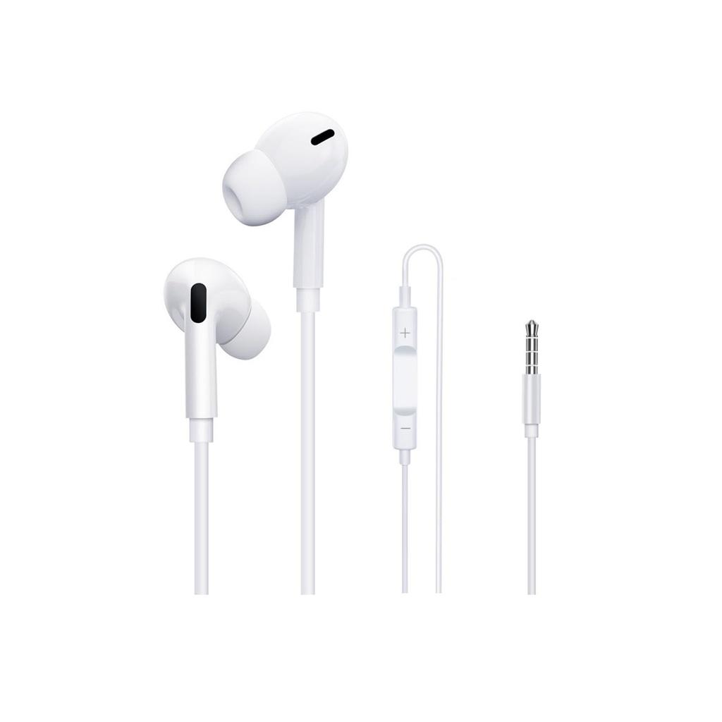 Wired With Can Make Clear Remote Volume Work from Compatible with Interface White Earphones, Earphones, 3.5mm Jack, Microphone, In-Ear Type, Calls,