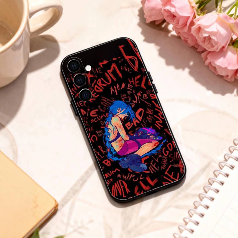 F-Fashion J-JiNxES G-Game Cool phone Case For Samsung Galaxy A73,A72,A71,A70,A53,A52,A51,Others Soft Black Shell