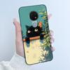 Милый Чехол Для Nokia 6.2 / Nokia 7.2 Fundas Capa Печатный Корпус Защитная Крышка Мягкий Силикон Мультяшный Черный Корпус Coque