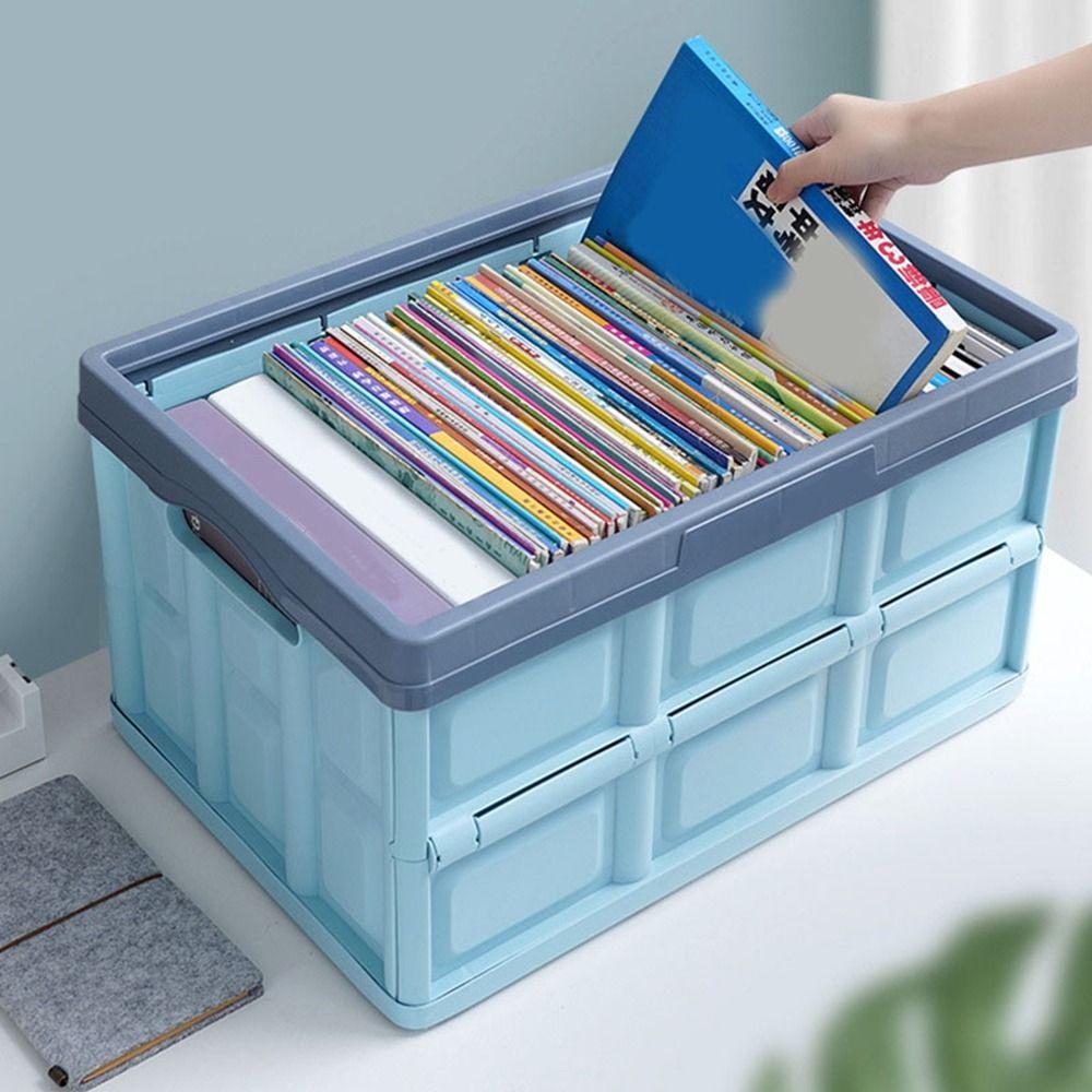 Plastic Car Trunk Storage Boxes Large Capacity Space Saving Open Storage Box Stackable Car Storage Boxes SUV Trunk Storage