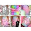 6/12/24Pcs Portable Stencil Hollow Nail Vinyls Laser Sticker Manicure Tool Decor Nail Art