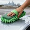 Eco-Friendly Chenille Car Wash Towel Glove Shaped Accessories 1/2PCS Car Wash Sponge Care Brush Pad Cleaning Tools Accessories