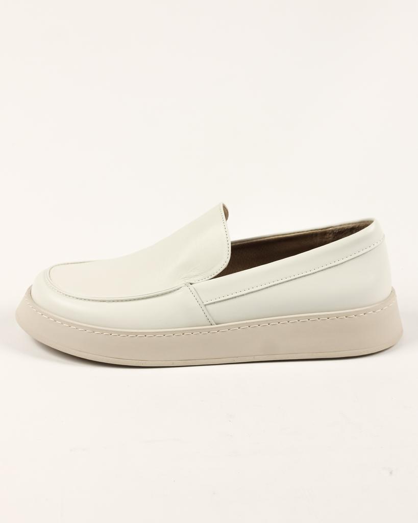 Слипоны Mario Muzi 28416 36 молочные кожаные