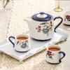 Творческие керамические кружки в стиле ретро для домашнего послеобеденного чая, изысканные кофейные чашки, уникальный чайный сервиз высокого класса, чашка для завтрака и молока