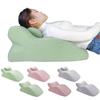 Wedge Prone Pillow Memory Foam Leg Wedge Ergonomic Back Neck Pain Relief Support Cushion with Removable Cover for Sitting Up Lying Reading